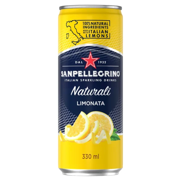 Sanpellegrino Limonata Napój gazowany o smaku cytrynowym 330 ml 24szt